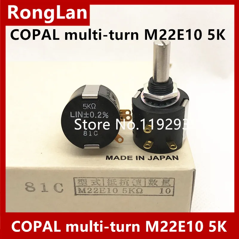 

[BELLA] Japan imported original Kebao COPAL M22E10 2K 5K multi-turn potentiometer new printer accessories --5pcs/lot