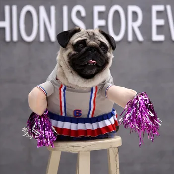 

Small Dogs Clothes Cosplay Cheerleaders Funny Costume Outfit For Pet Cosplay Cat Clothes Cartoon Dog Clothing ubranka dla psa