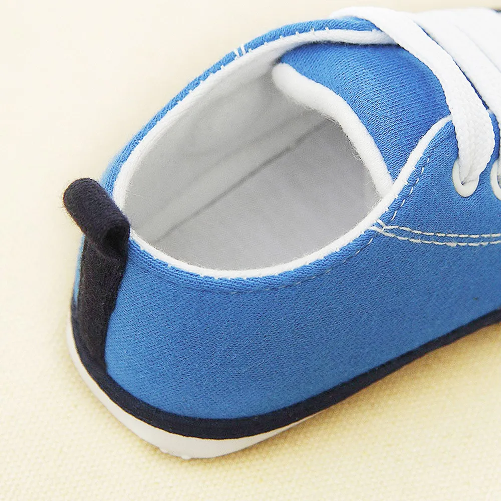 TELOTUNY Одежда для новорожденных; детские, футбол кроссовки с принтом анти-скольжения мягкая подошва; обувь, хлопковая ткань, на шнуровке, с защитой от скольжения, S3MAR1