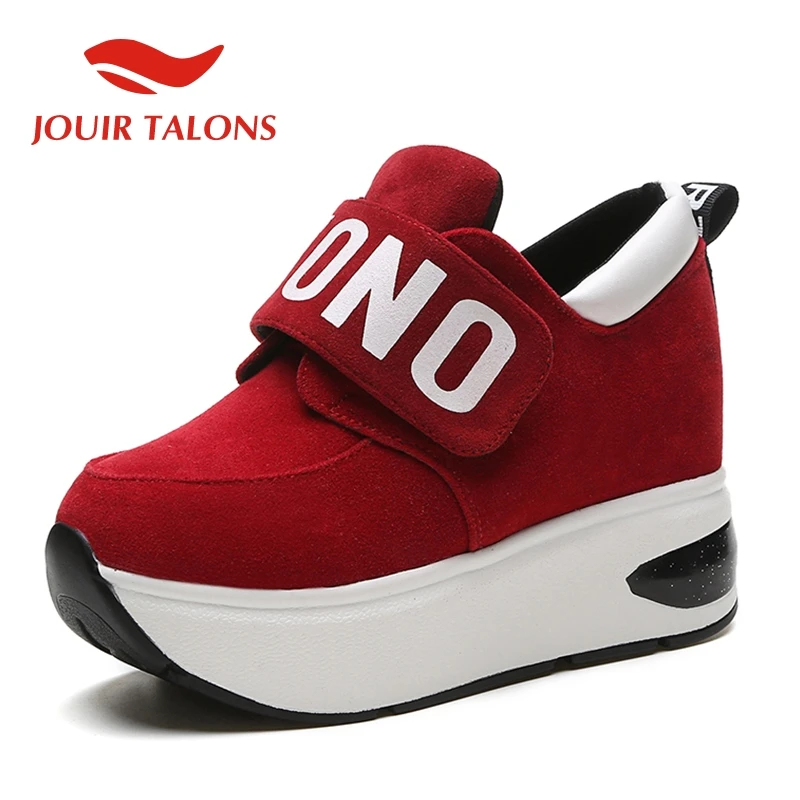 

JOUIR TALONS 2019 spring Platform Shoes Woman Hook&loop Casual Women Shoes Round Toe Sneakers Flats Leisure Fashion Woman Shoes
