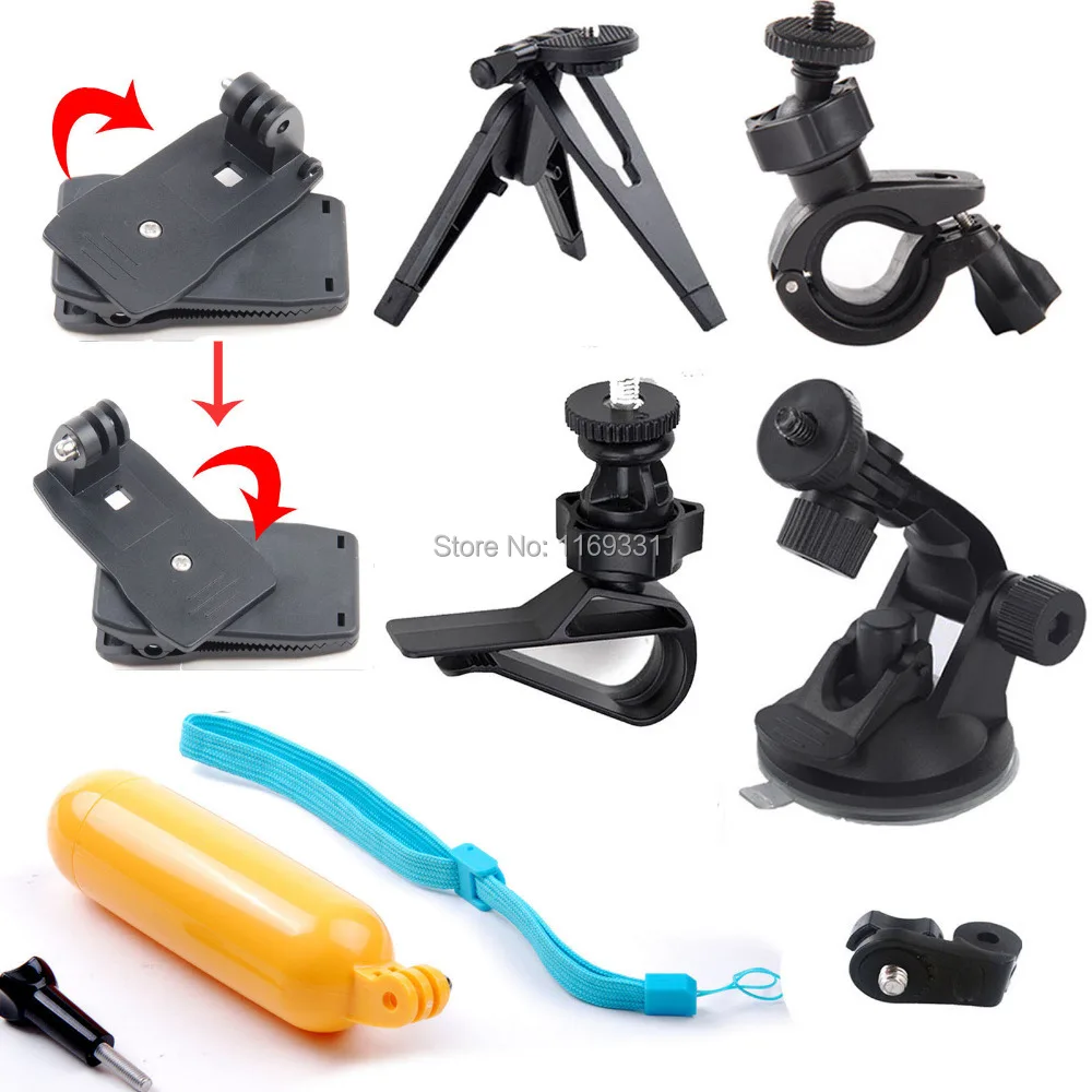 

Accessories Floating Handheld Outdoor Sports Clip Suction Cup  Basic Bundle Kit for Sony Action Cam HDR-AS15 AS20 AS30V AS100
