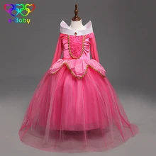 Sleeping Beauty Princess Aurora dress mesh Children costume rapunzel ball gown girl cosplay Princess costumes children EB903