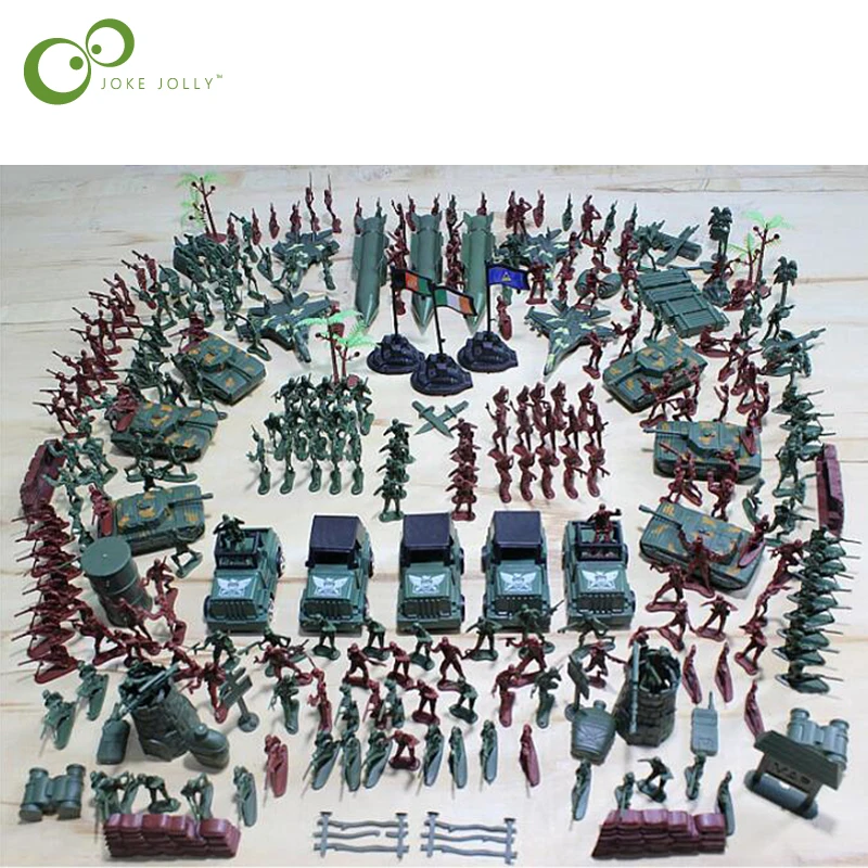

307pcs/set Soldier Model sandbox game Military Plastic Toy Soldier Army Men Figures & Accessories Playset Model Toy For Boys WYQ