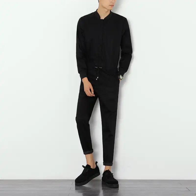mens slim jumpsuit