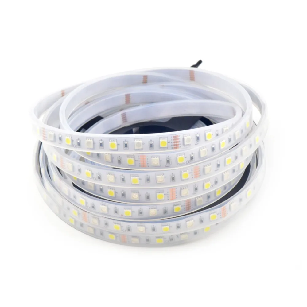 100 м 20X5 DC12V RGBW 5050 SMD светодиодные полосы света IP67 водонепроницаемый RGB + CW (RGB