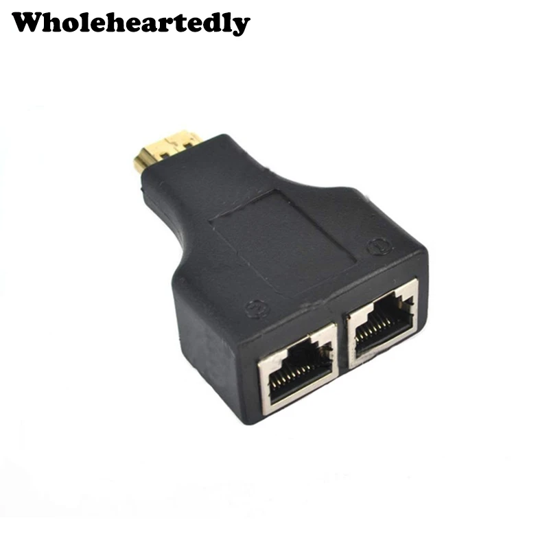 1 пара 2 шт Full HD 1080P 3D HDMI удлинитель от CAT5E CAT6 сетевой кабель Расширение сигнала до 30
