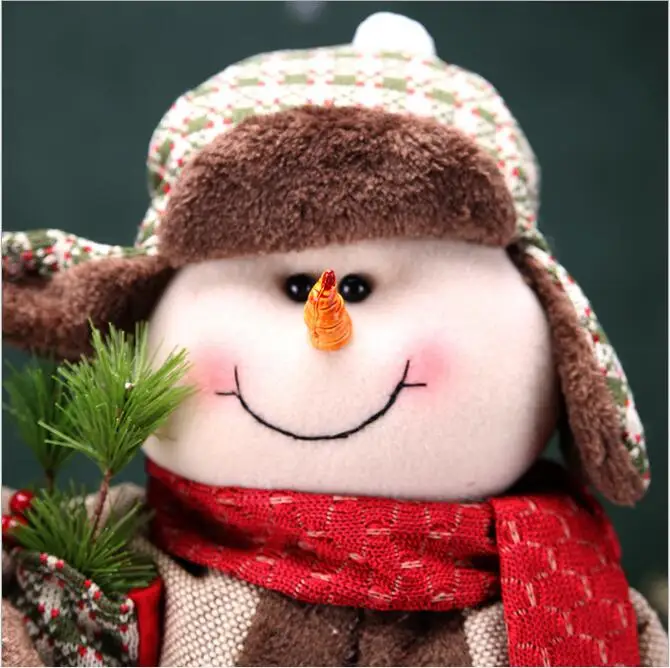 Реальные рождественские украшения снеговик старый Телескопический кукольный счетчик украшения Рождественская елка Окно Куклы макет поставки подарки