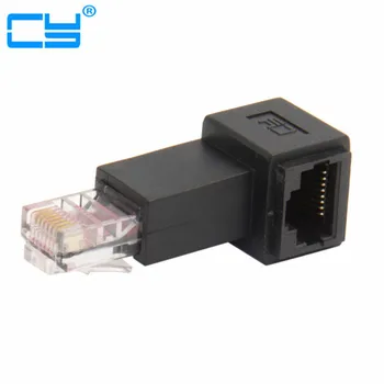 

Right Angled 90 Degree 8P8C FTP STP UTP Cat 5e Male to Female Lan Ethernet Network Extension Adapter