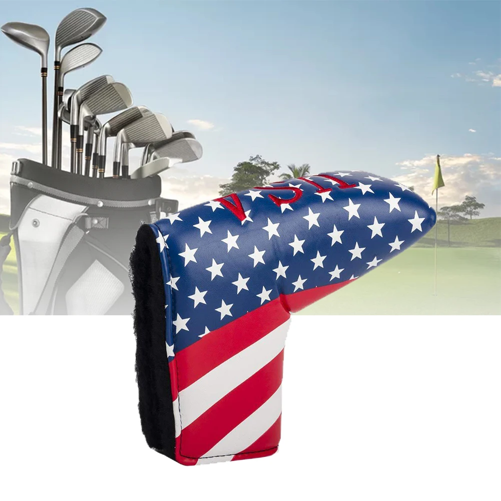 Клубный американский флаг прочные портативные аксессуары чехол для клюшки для гольфа лезвие для хранения водонепроницаемый для Скотти PU кожа