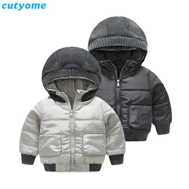 Baby Boy Down Jackets Coat Hooded Costumes Children Kids Boys Winter