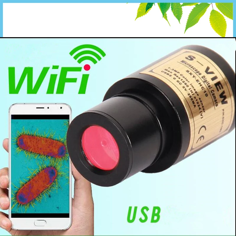 

2MP Microscope Wireless Electronic Eyepiece WIFI Digital USB CMOS Video Camera for Biological Stereo Microscope