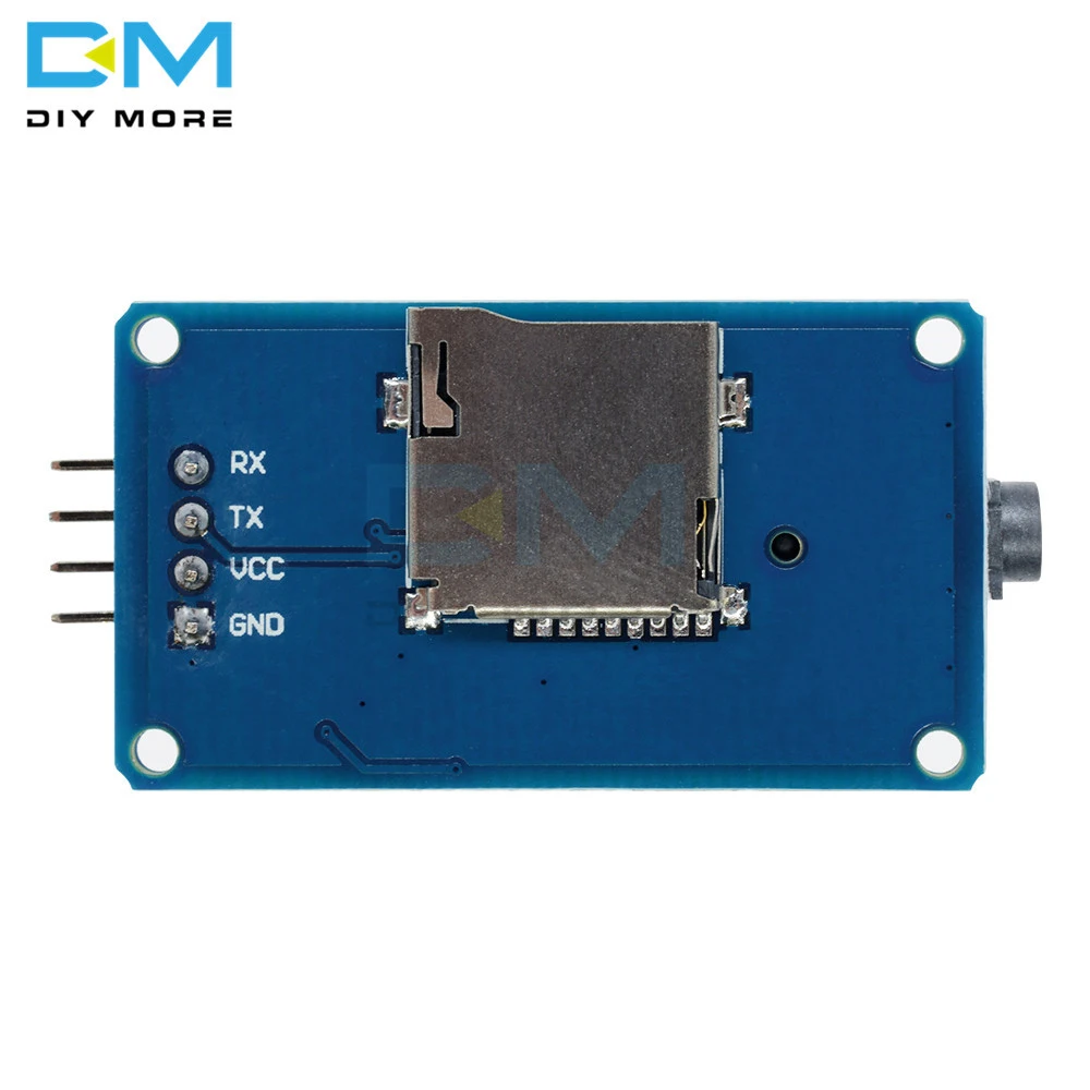 Последовательный модуль музыкального MP3 плеера YX5300 UART для Arduino AVR ARM PIC CF Micro SD SDHC