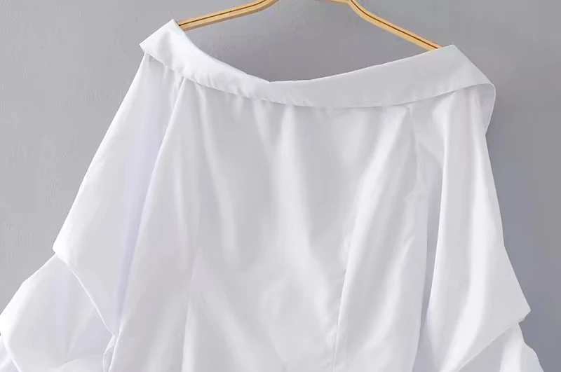 SheMujerSky белые блузки и рубашки женские топы с открытыми плечами женские рубашки летний топ