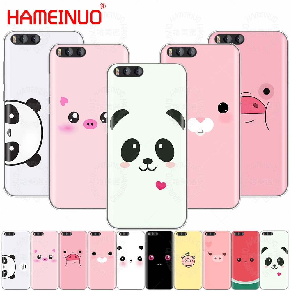 

HAMEINUO Cute Panda Pig Smile Emoji Cover Case for Xiaomi Mi 3 4 5 5S 5C 5X 6 Mi3 Mi4 4S 4I 4C Mi5 MI6 NOTE MAX 2 mix plus