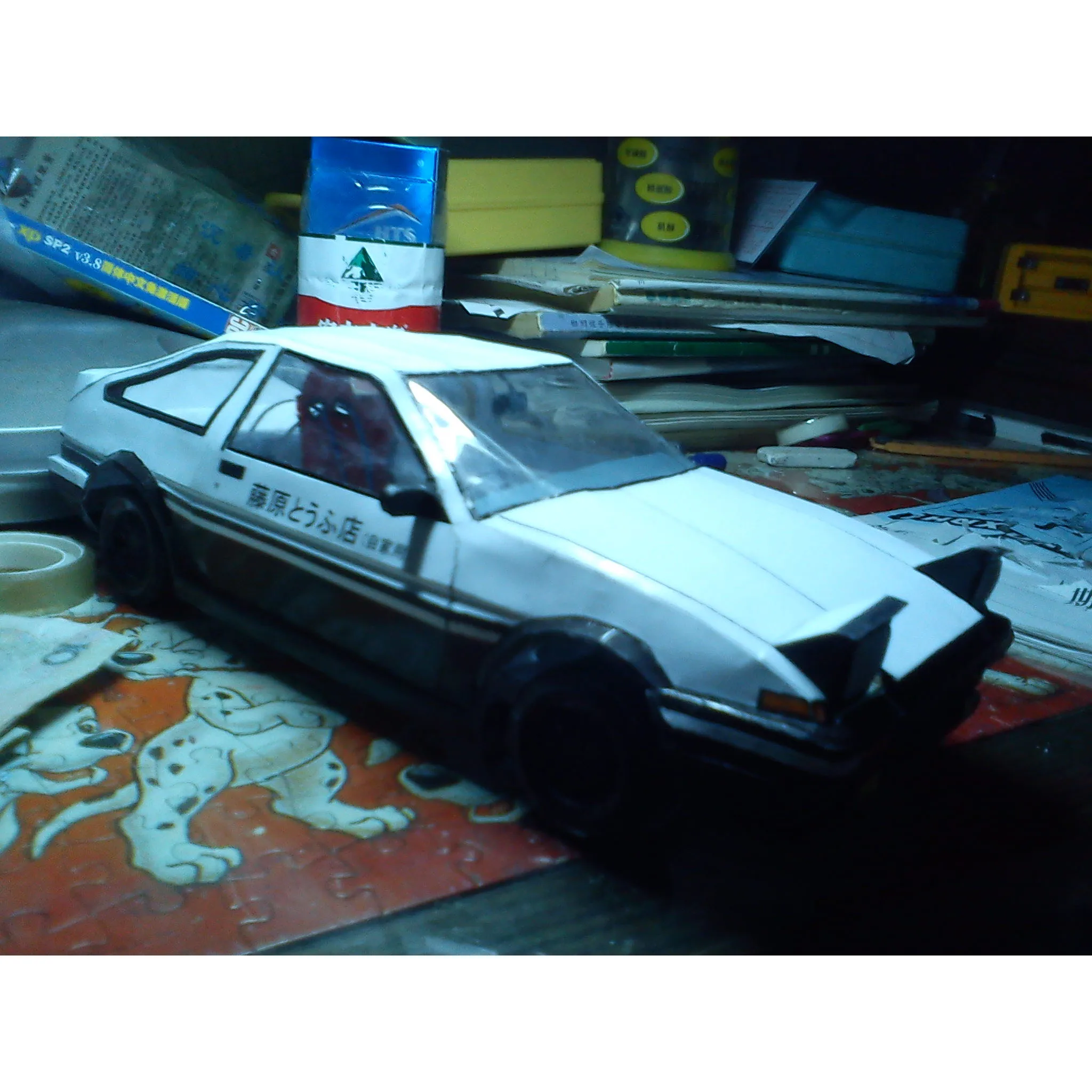 1:20 AE86 DIY Бумажная модель Начальная D сборка ручная работа игра-головоломка DIY детская игрушка