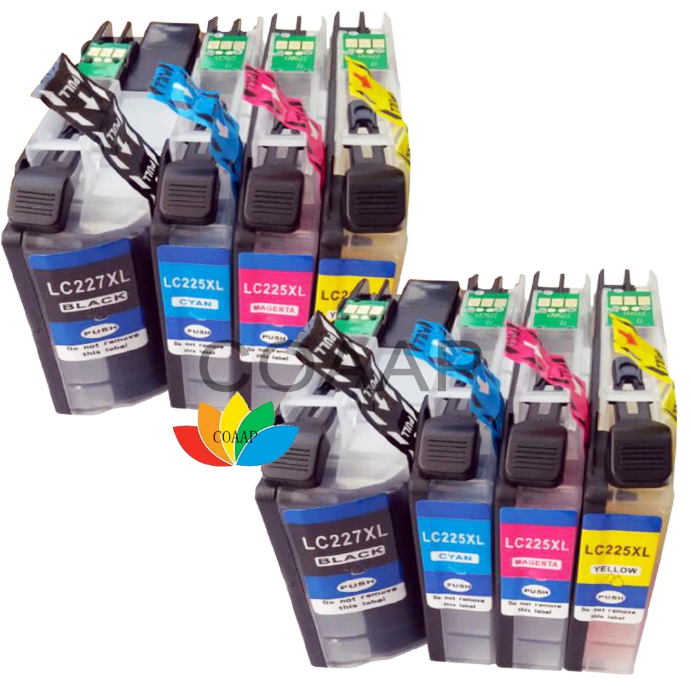 8x LC225 LC227 Compatible Ink Cartridge for Brother 225 227 For MFC