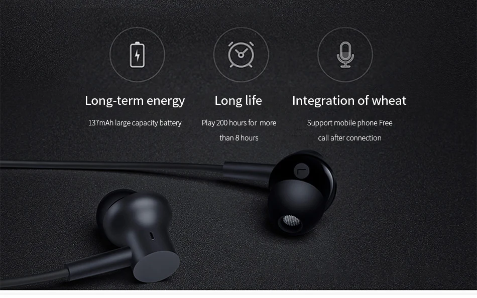 New Original Xioami Collar Earphone In-Ear Dynamic Speaker  Wireless Bluetooth With Mic Aptx AAC Advanced Audio Sport Headphones (6)