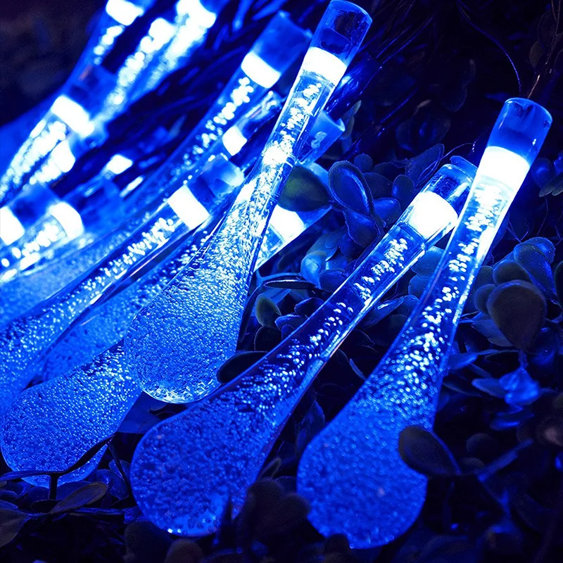 Novelty 4M 20led Battery led string LED Water Drip String Lights Patio Wedding Party Christmas lights Bedroom Holiday Decoration  0