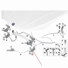 Автомобильная передняя крышка блокировки машины подходит для X5 2013-2017X6- MINIb mw2007- блокировка крышки двигателя крюк блокировки