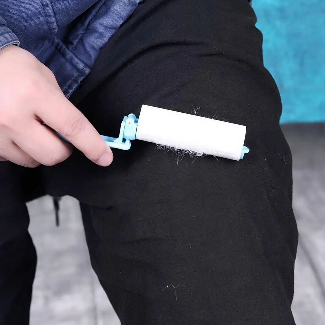 Handheld Clean Adhesive Tape Sticky Roller Clothes Cleaning Roller Lint