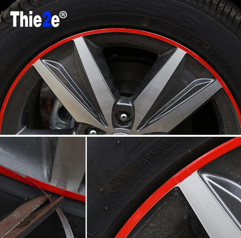 

Car Wheel Hub Rim Stripe Reflective Decal Stickers for Opel corsa Zafira Vectra Antara Tigra Meriva