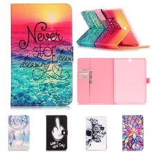 PU Leather Stand For Samsung Galaxy Tab S2 9.7 SM-T810 T813 T815 T819 Case card slot Protector back cover For Samsung Tab S2 9.7