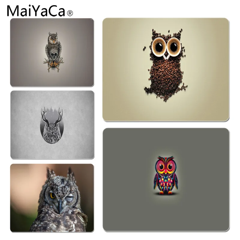 

MaiYaCa lovely cute Owl mouse pad gamer play mats Size for 18x22x0.2cm Gaming Mousepads