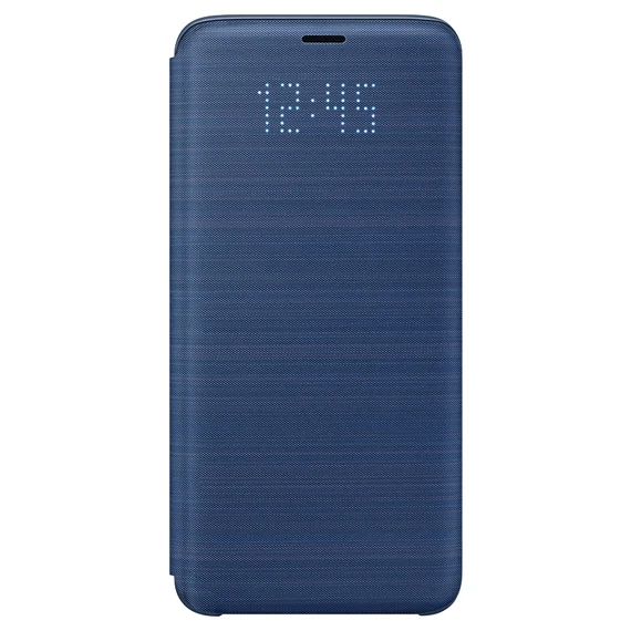 Светодиодный Чехол-бумажник для samsung Galaxy S9, G9600, S9+ S9 Plus, G9650, умный откидной Чехол - Цвет: Blue