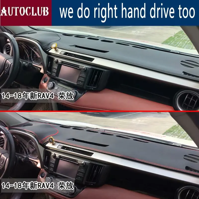 

For Toyota RAV4 X430 XV50 2013-2019 Leather Dashmat Dashboard Cover Pad Dash Mat SunShade Carpet Cover 2014 2015 2016 2017 2018