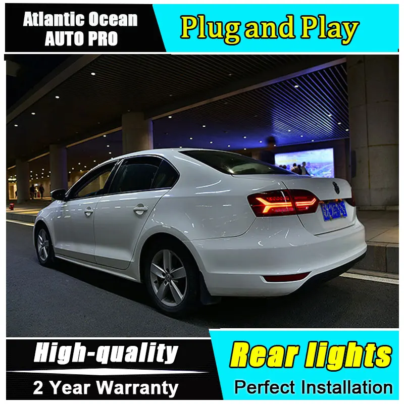 Car Styling For VW Jetta LED Taillights 2012 2014 For Jetta Tail Lamp Rear Lamp Fog