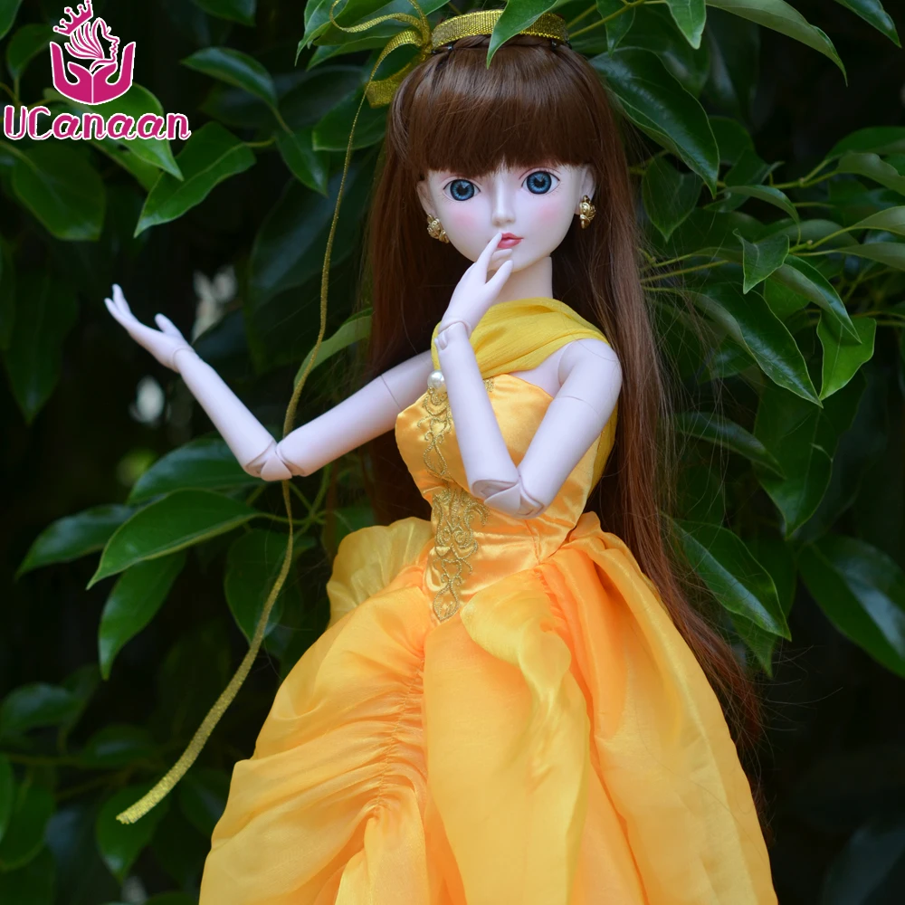 

Ucanaan 1/3 Large BJD/SD Doll Beauty Beast Princess Make Up Dress Wig Fashion Trend BJD Doll For Christmas Gift Toys