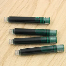 10 шт. зеленый цвет чернила с перьевой ручкой заправка конвертер насос 3,4 мм Сменные картриджи для ручек