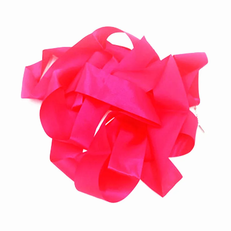 rose red 4 м гимнастическая танцевальная лента палка художественный ритмический гимнастический балетный стример - Color: rose red