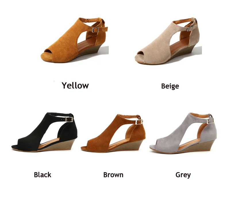 Women's Boots' Women Slip-On Fashion Ankle Summer Boots Women Plus Size High Heels Wedge Ankle Boots For Womens Winter Boot (17)