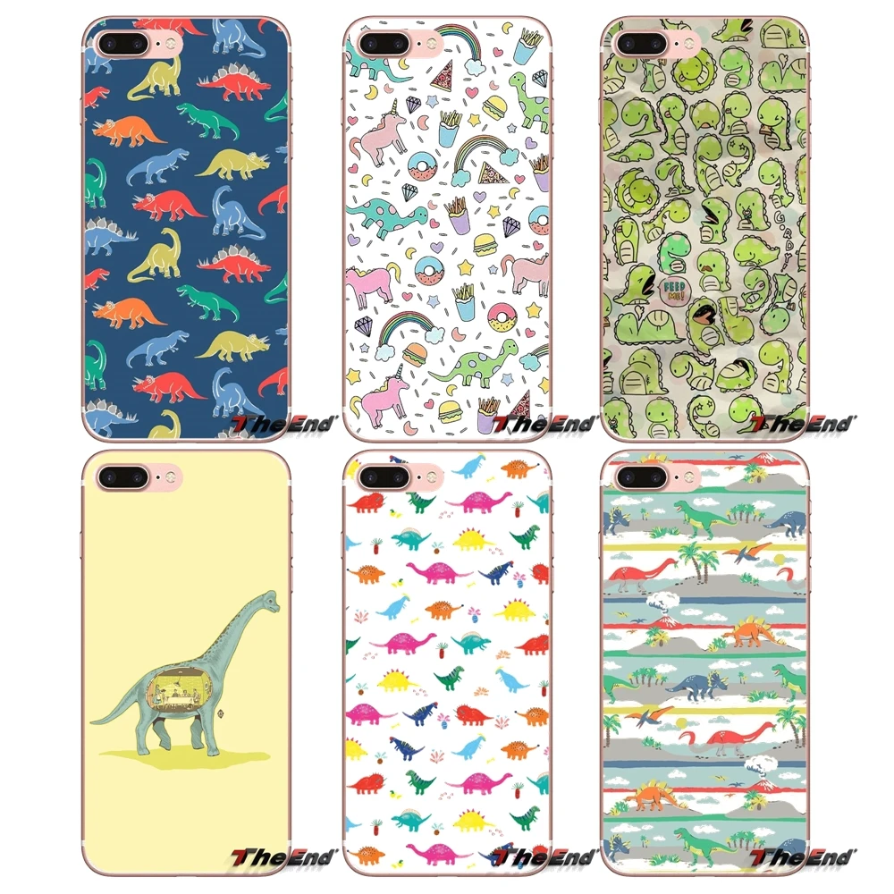 Для iPhone X 4 4S 5 5S 5C SE 6 S 7 8 плюс samsung Galaxy J1 J3 J5 J7 A3 A5 2016 2017 kawaii динозавров аксессуары с