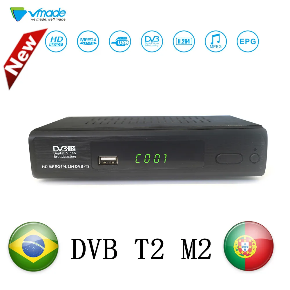 M2 DVB T2 Digital Terrestrial TV Receiver DVB Fully HD Digital TV Tuner Receiver MPEG4 DVB T2 Smart Set Top Box Support Youtube