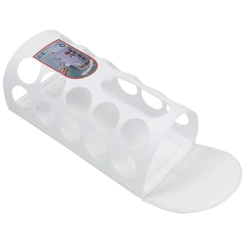 

Kitchen Grocery Bag Holder Dispenser Recycler Plastic Shopping Bag Storage White