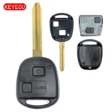 Keyecu Remote Key 2B 304MHz 4C Chip for Toyota Tarago Avensis RAV4 Corolla Landcruiser 100 P/N:60030 or 60040 Free programming