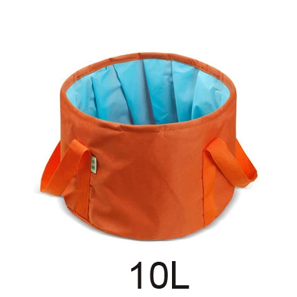 10L-3 Flodable Кемпинг ведро 10L 15L 25L Открытый водонепроницаемый складной мешок портативный умывальник Туризм Путешествия Рыбалка ведро - Цвет: 10L-3