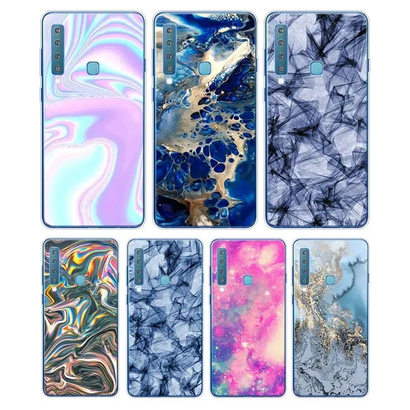 

Silicone Phone Case Grunge art marble paint For Samsung Galaxy A50 A30 A10 A8 A7 A6 A5 A3 Plus 2018 2017 2016