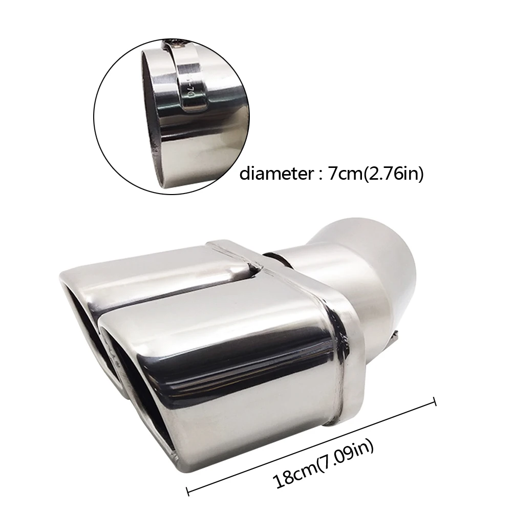 For Nissan Qashqai Car Exhaust Muffler Tip Stainless Steel Exhause 1 to