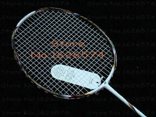 Hot VOLTRIC 80 White Carbon badminton racket VT 80 Badminton Racket 