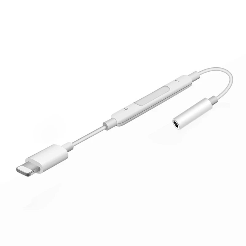 

LinXiang Line Control 3.5mm Universal Phone Earphone Audio Adapters For iphone Lightning Port