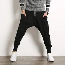 Новинка г. для мужчин's шаровары повседневное длинные тренировочные штаны падение Брюки со стрелкой Мужской Активный уличная хип хоп свободные джоггеры