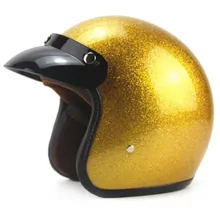 New Vintage Retro Motorcycle Helmet Cruiser Scooter Chopper Cafe Racer Moto Helmet DOT Motorbike Casco 3