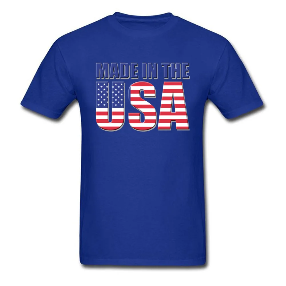 Design Fashion Men Top T-shirts Crew Neck Short Sleeve All Cotton Tops Shirts Normal T Shirt Top Quality Made In The USA PatriotIndependence Day blue