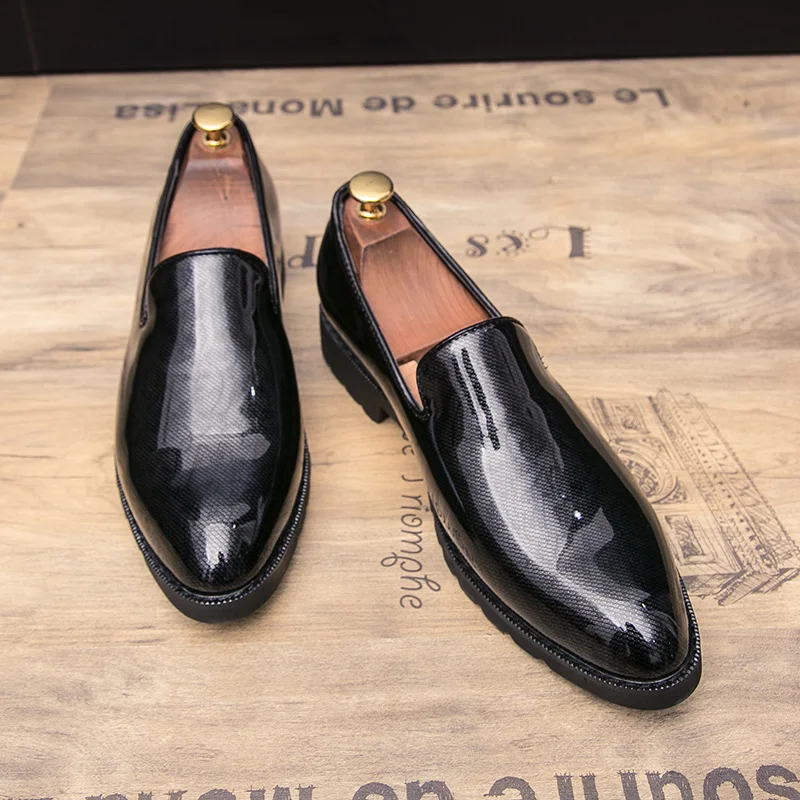 men's cool italian glossy patent leather oxford shoe luxury brand 2017 male unique fashion pointed toe slip on footwear for men (17)