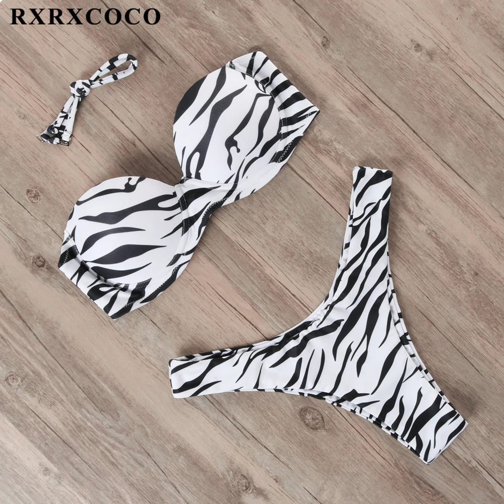 RXRXCOCO бикини Купальники Для женщин купальник 2021 купальный костюм с пуш ап женские