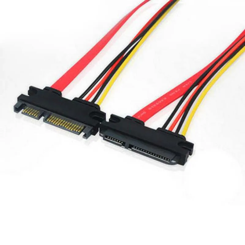 10pcs 7 + 15pin SATA Extension Cord Connector SATA Serial Port