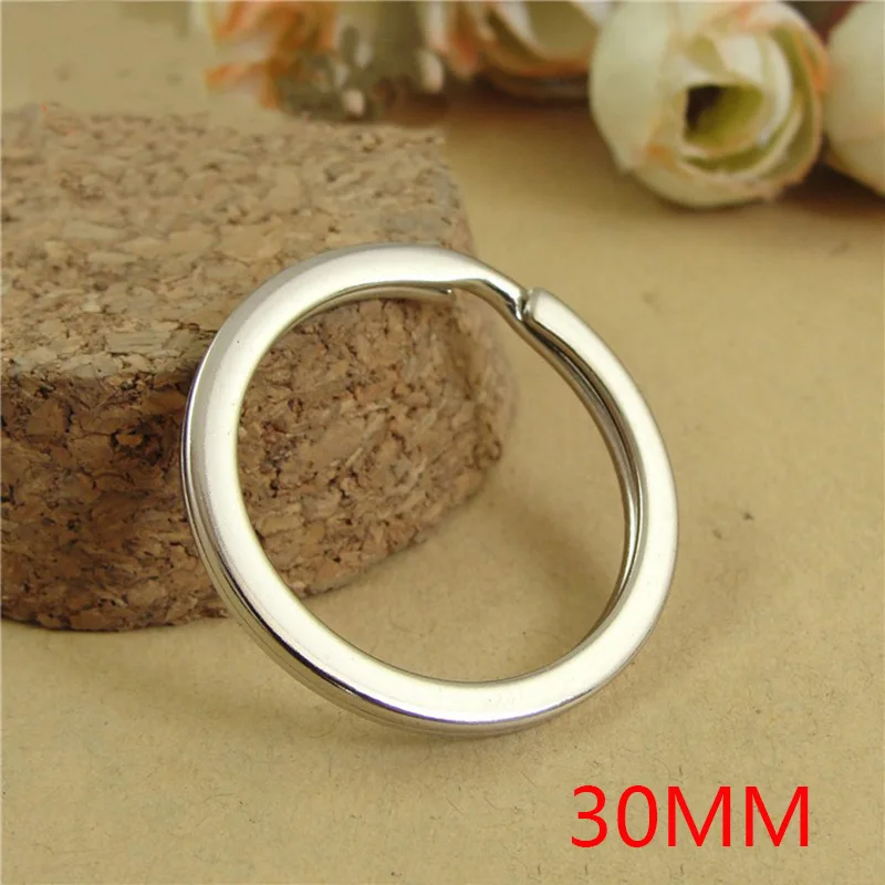 Rhodium 30mm 20 шт./лот 25 мм 28 мм 30 мм античный бронзовый родиевый брелок подходит самодельный брелок замкнутые рамки аксессуары для изготовления ювелирных изделий - Цвет: Rhodium 30mm